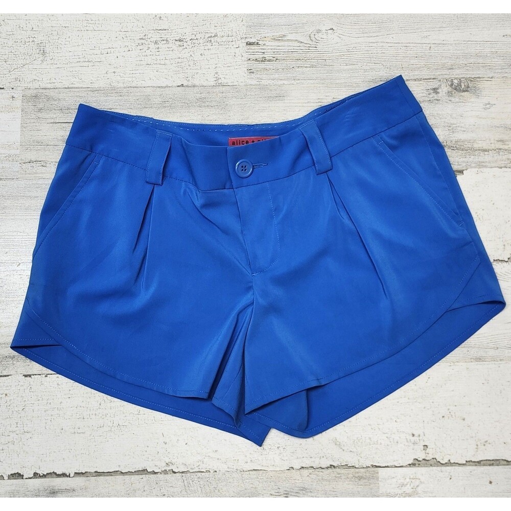 Alice + Olivia Shorts Women Medium Butterfly In Umbrella Blue